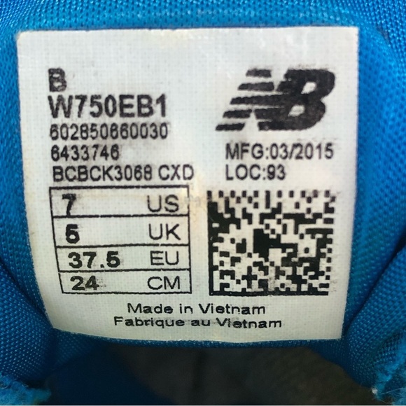 NEW BALANCE 750 V1 Women’s Running Sneakers Size 7 - Picture 13 of 13